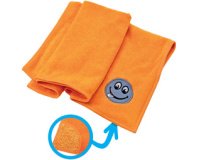 Chiffon microfibre 'Smile', orange