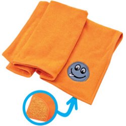 Chiffon microfibre 'Smile', orange
