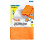 Chiffon microfibre 'Smile', orange