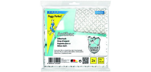 Chiffon d'argent 'Antibac', pack de 2