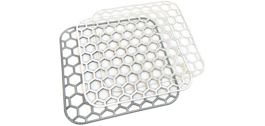 Tapis d'évier, rectangulaire, assorti