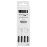 Feutre fin MULTILINER, set de 4, gris