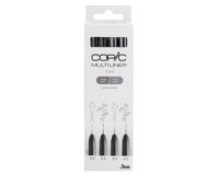 Feutre fin MULTILINER, set de 4, gris