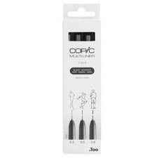 Fijne stift MULTILINER zwart - set van 3 stuks