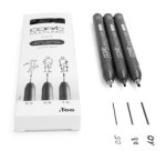 Feutre fin MULTILINER, set de 3, noir