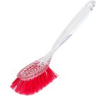 Brosse à vaisselle, ovale, transparent, 240 mm