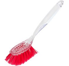 Brosse à vaisselle, ovale, transparent, 240 mm