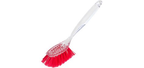 Brosse à vaisselle, ovale, transparent, 240 mm