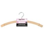 Cintre en bois sans barre, naturel, pack de 2