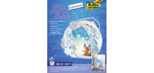 Kit lanterne à fabriquer 'Princesse des glaces', blanc