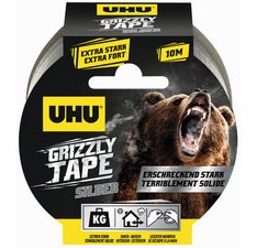 Ruban adhésif toilé en PE GRIZZLY TAPE, argent, 49x10 m