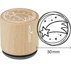 Tampon à motif Woodies 'étoile de Noël'