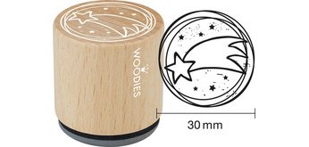Tampon à motif Woodies 'étoile de Noël'