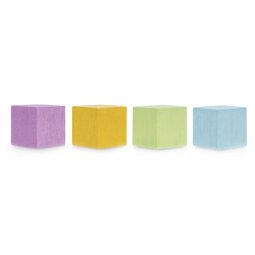 Aimant néodyme Wood Series Cube, coloré