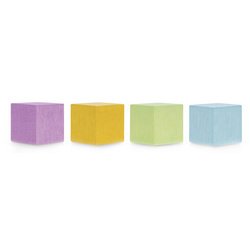 Aimant néodyme Wood Series Cube, coloré