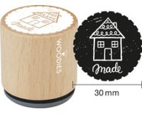 Tampon à motif Woodies Handmade 'fait maison'