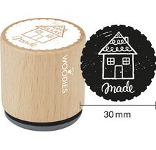 Tampon à motif Woodies Handmade 'fait maison'