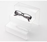 Présentoir 3 étages, 220x230x285 mm, transparent