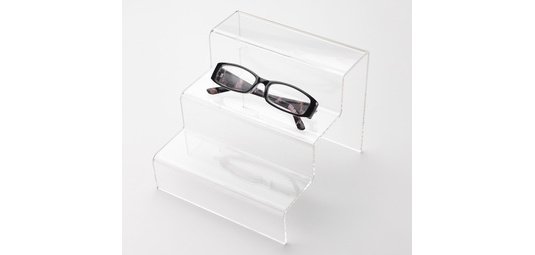 Présentoir 3 étages, 220x230x285 mm, transparent