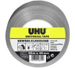 Ruban adhésif toilé universel, 48 mm x 50 m, gris