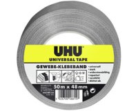 Universele textieltape 48 mm x 50 m grijs