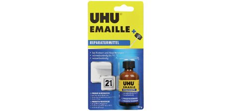 Produit de réparation UHU ÉMAIL, flacon à pinceau de 23 g
