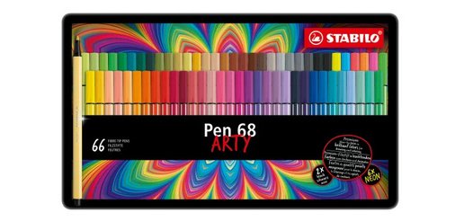 Feutre de coloriage Pen 68 ARTY, étui de 66
