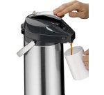 Pichet isotherme à pompe, 3 litres, inox