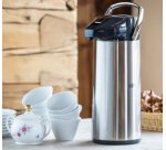 Pichet isotherme à pompe, 3 litres, inox