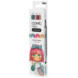 Marqueur ciao, set de 3 'Vibrant Palette'