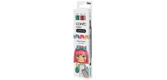 Marker Ciao - set van 3 'Vibrant Palette'