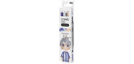 Marqueur ciao, set de 3 'Serene Palette'