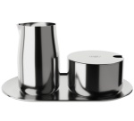 Service lait & sucre, en inox, poli, 4 pièces
