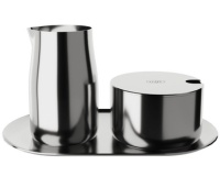 Service lait & sucre, en inox, poli, 4 pièces