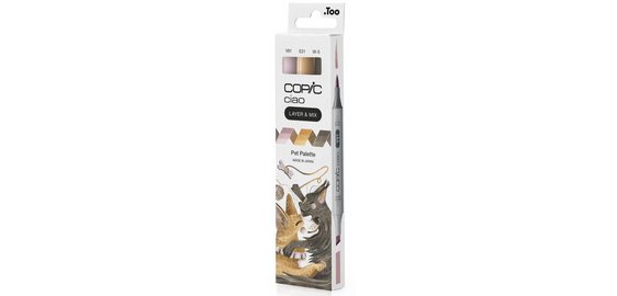 Marqueur ciao, set de 3 'Pet Palette'