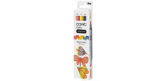 Ciao markers, set of 3 'Brilliant Palette'