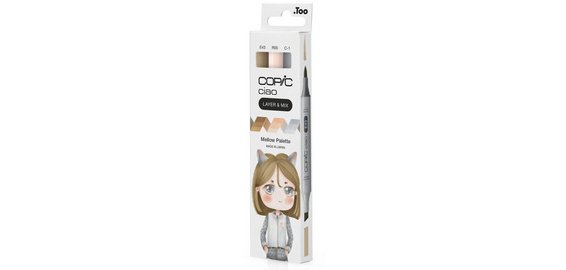 Marqueur ciao, set de 3 'Mellow Palette'