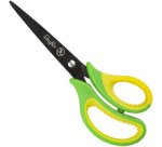 Ciseaux ergonomiques, longueur: 150 mm, vert/jaune
