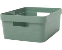 Boîte de rangement STONE, 12 litres, PP, vert laurier
