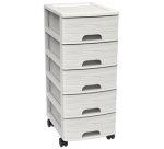 Module de classement STONE, A4, 5 tiroirs, PP