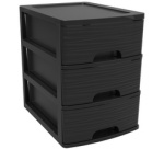 Module de classement STONE, A4, 3 tiroirs, PP