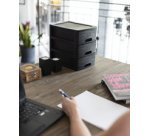 Module de classement STONE, A4, 3 tiroirs, PP