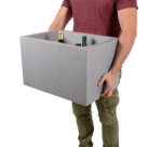 Porte-bouteilles OPTI'CAVE 12 bouteilles, polystyrène, gris