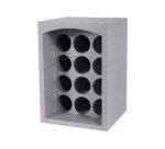Porte-bouteilles OPTI'CAVE 12 bouteilles, polystyrène, gris