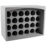 Porte-bouteilles OPTI'CAVE 24 bouteilles, polystyrène, gris