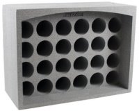 Flaschenhalter OPTI'CAVE für 24 Flaschen, Styropor, grau