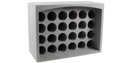 Porte-bouteilles OPTI'CAVE 24 bouteilles, polystyrène, gris