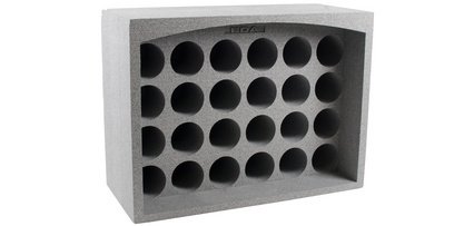 Porte-bouteilles OPTI'CAVE 24 bouteilles, polystyrène, gris