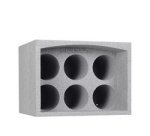 Porte-bouteilles OPTI'CAVE 6 bouteilles, polystyrène, gris