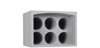 Flaschenhalter OPTI'CAVE 6 Flaschen, Polystyrol, grau